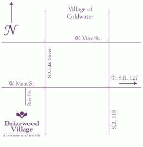 Briarwood-map, maps & directions, HCF Inc